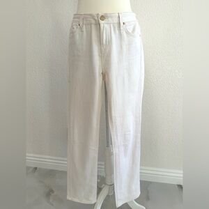 Kate Spade White Straight Leg Jeans